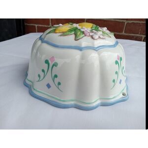 Vintage 1986 Franklin Mint Le Cordon Bleu Decorative Ceramic Mold Lemons